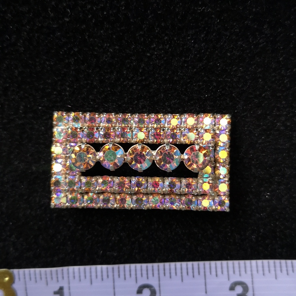 Vintage Estate Jewelry Juliana Attributed Aurora Borealis Brooch Stunning! - Picture 5 of 7